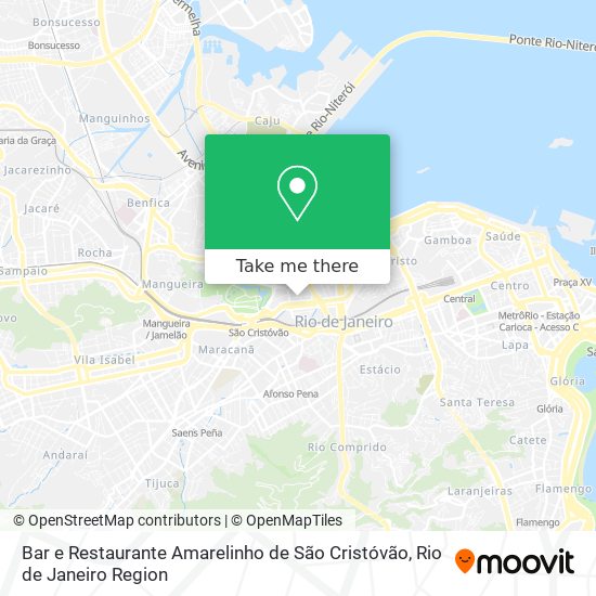 Mapa Bar e Restaurante Amarelinho de São Cristóvão