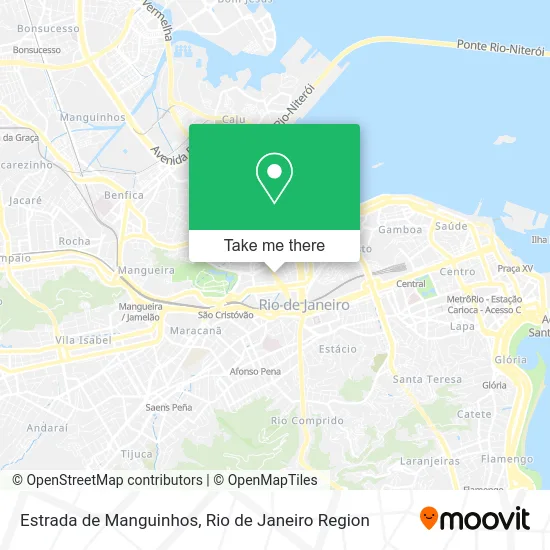 Estrada de Manguinhos map