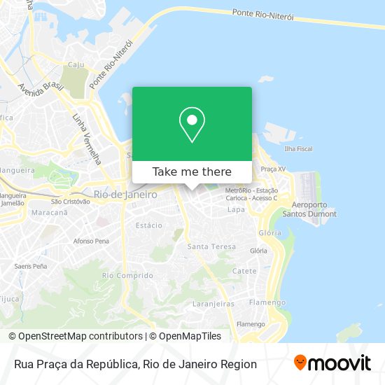 Mapa Rua Praça da República