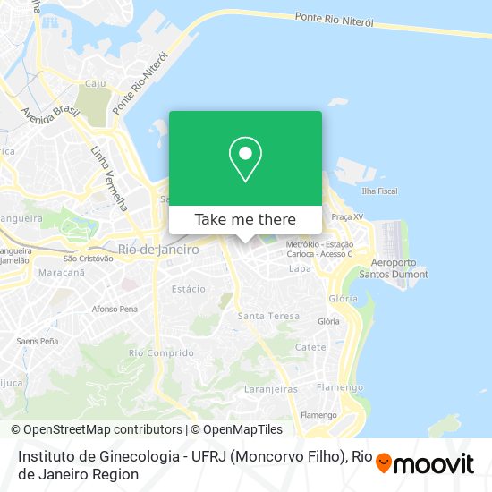 Instituto de Ginecologia - UFRJ (Moncorvo Filho) map