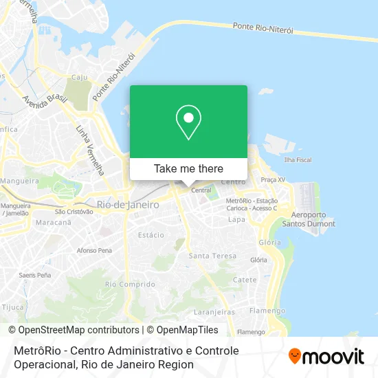MetrôRio - Centro Administrativo e Controle Operacional map