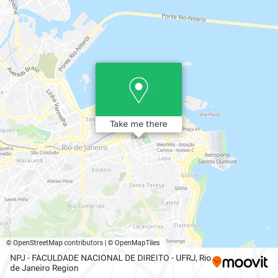 NPJ - FACULDADE NACIONAL DE DIREITO - UFRJ map