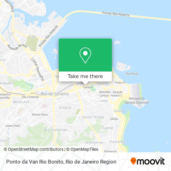 Mapa Ponto da Van Rio Bonito