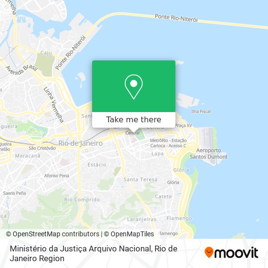 Ministério da Justiça Arquivo Nacional map