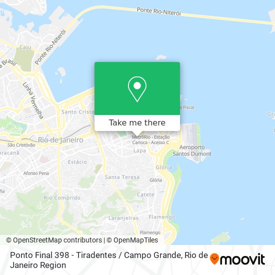 Ponto Final 398 - Tiradentes / Campo Grande map