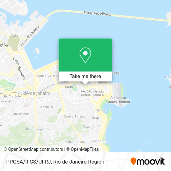 PPGSA/IFCS/UFRJ map