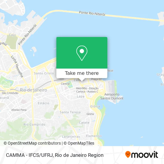 CAMMA - IFCS/UFRJ map