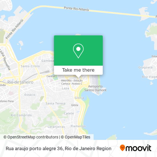 Mapa Rua araujo porto alegre 36