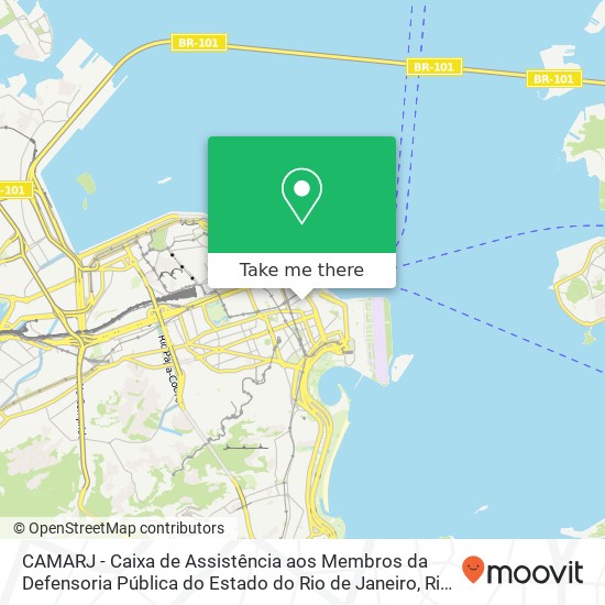 CAMARJ - Caixa de Assistência aos Membros da Defensoria Pública do Estado do Rio de Janeiro map