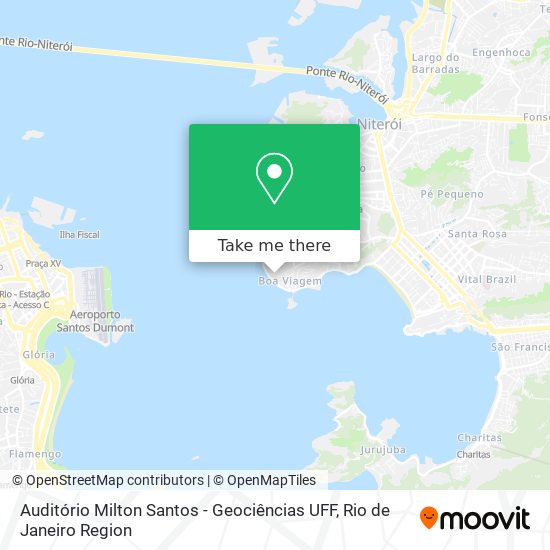 Mapa Auditório Milton Santos - Geociências UFF