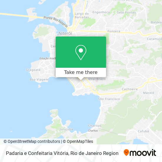 Mapa Padaria e Confeitaria Vitória