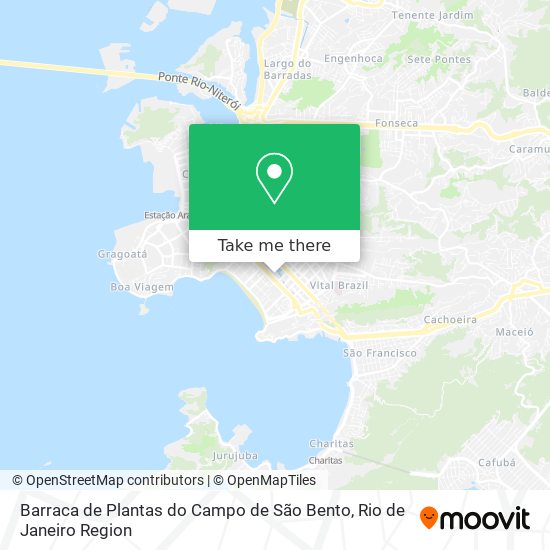 Mapa Barraca de Plantas do Campo de São Bento