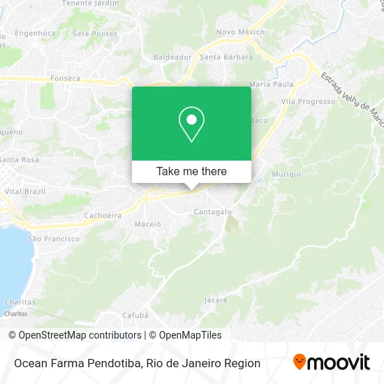 Ocean Farma Pendotiba map