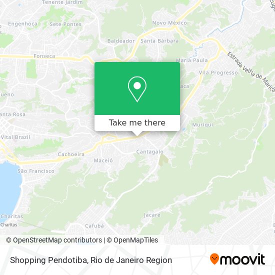 Mapa Shopping Pendotiba