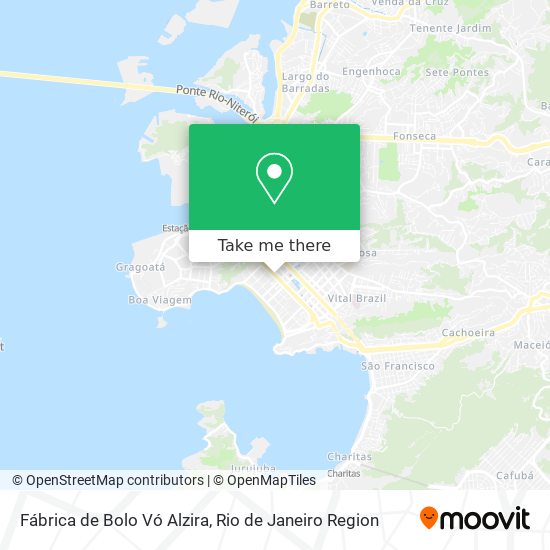 Fábrica de Bolo Vó Alzira map