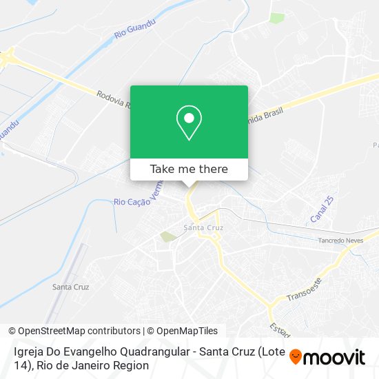Igreja Do Evangelho Quadrangular - Santa Cruz (Lote 14) map