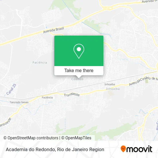 Academia do Redondo map