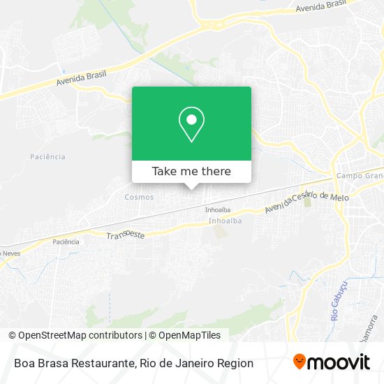 Mapa Boa Brasa Restaurante