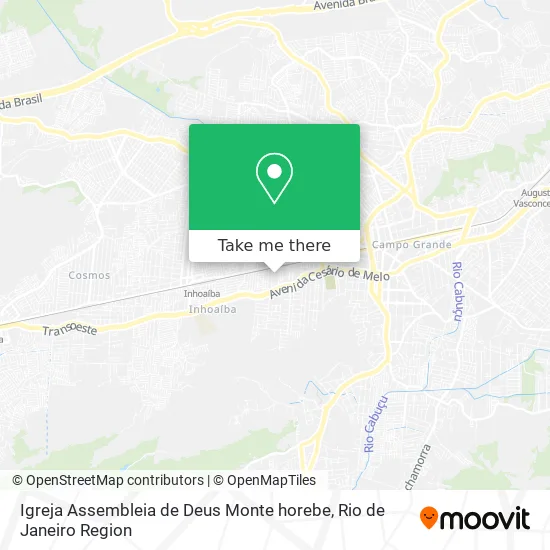 Igreja Assembleia de Deus Monte horebe map