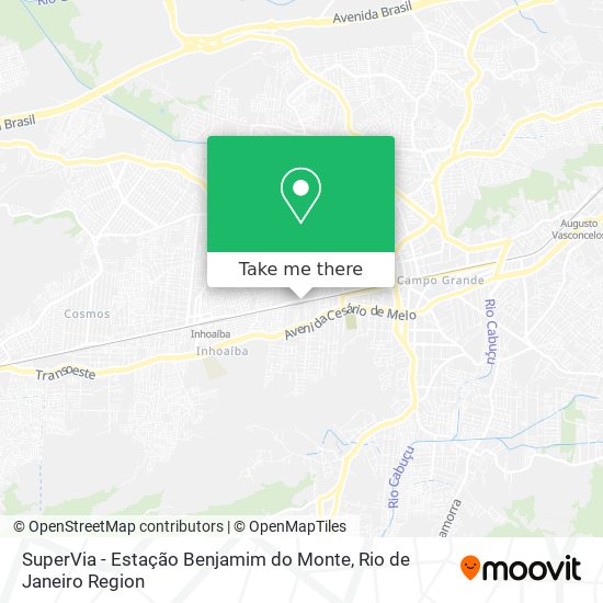 SuperVia - Estação Benjamim do Monte map