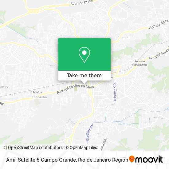 Amil Satélite 5 Campo Grande map