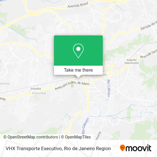 VHX Transporte Executivo map