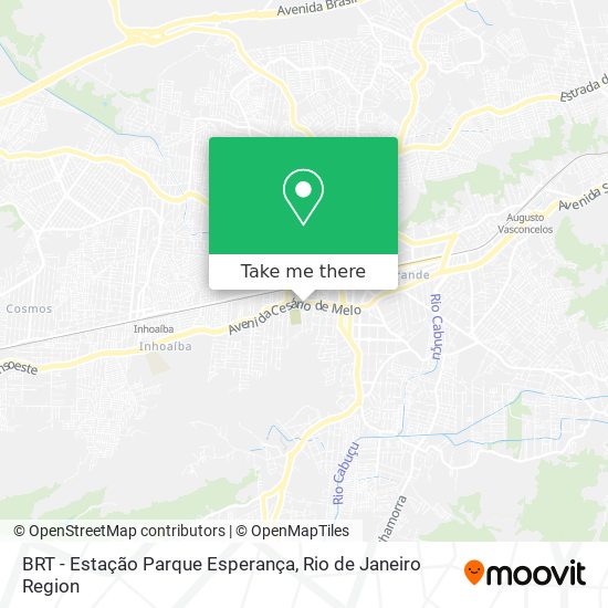 BRT - Estação Parque Esperança map