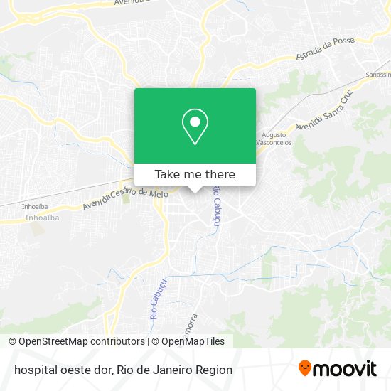 hospital oeste dor map