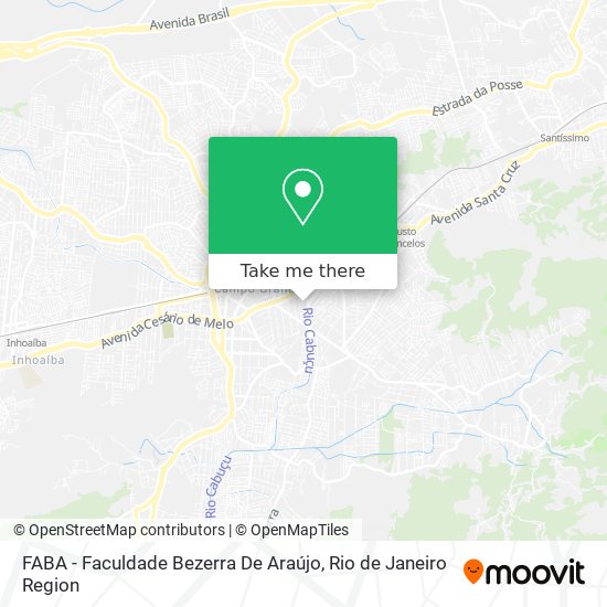 Mapa FABA - Faculdade Bezerra De Araújo