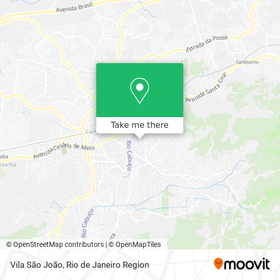 Mapa Vila São João
