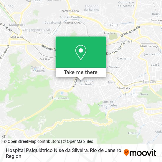 Mapa Hospital Psiquiátrico Nise da Silveira
