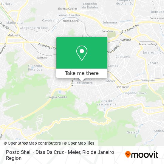 Posto Shell - Dias Da Cruz - Meier map