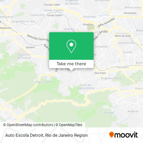 Auto Escola Detroit map