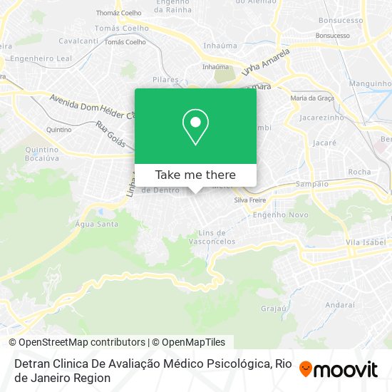 Detran Clinica De Avaliação Médico Psicológica map