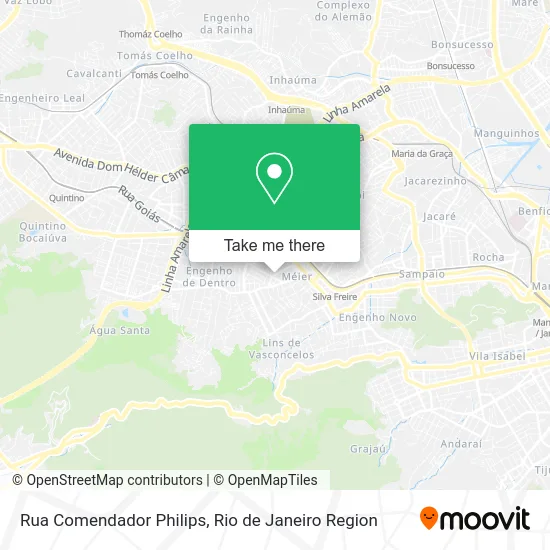 Rua Comendador Philips map