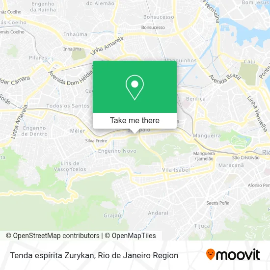 Tenda espírita Zurykan map