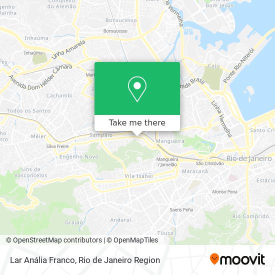 Lar Anália Franco map