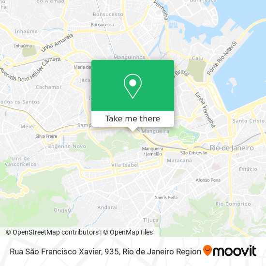 Rua São Francisco Xavier, 935 map
