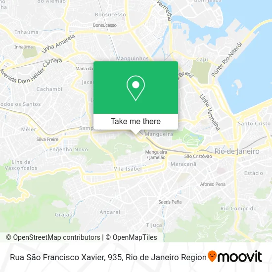 Rua São Francisco Xavier, 935 map