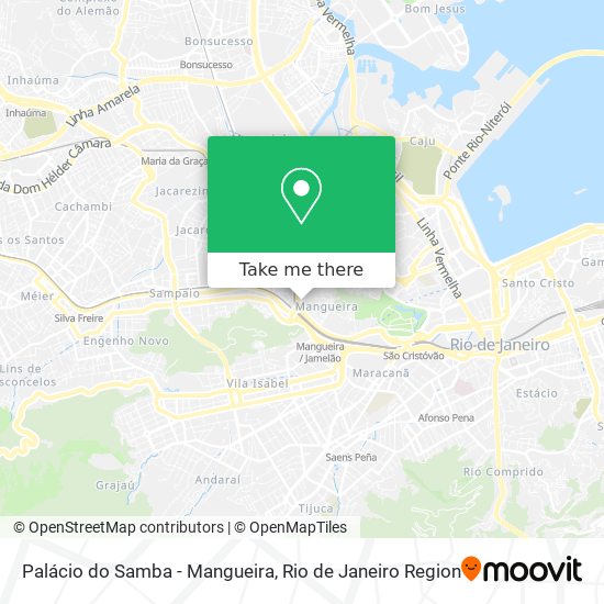 Mapa Palácio do Samba - Mangueira