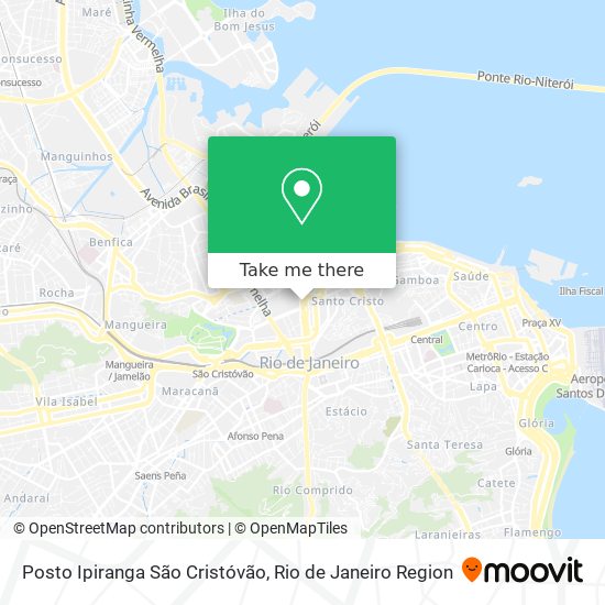 Posto Ipiranga São Cristóvão map