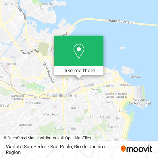 Mapa Viaduto São Pedro - São Paulo