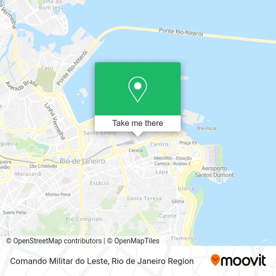 Comando Militar do Leste map