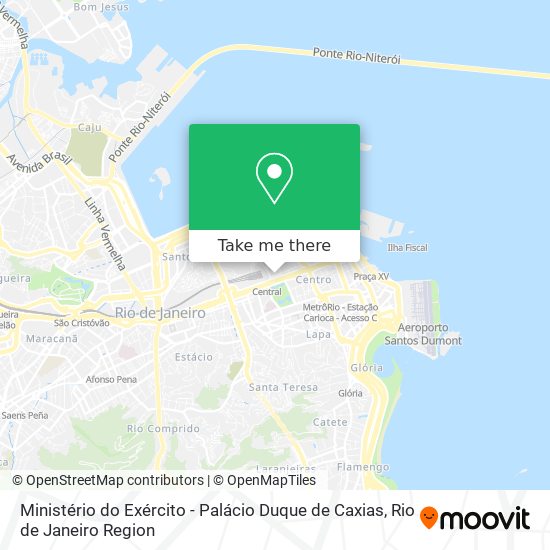 Mapa Ministério do Exército - Palácio Duque de Caxias