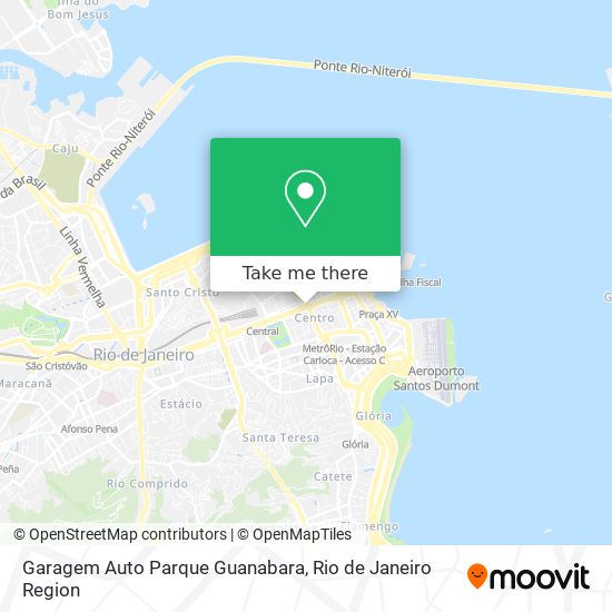 Mapa Garagem Auto Parque Guanabara