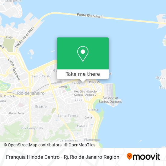 Franquia Hinode Centro - Rj map