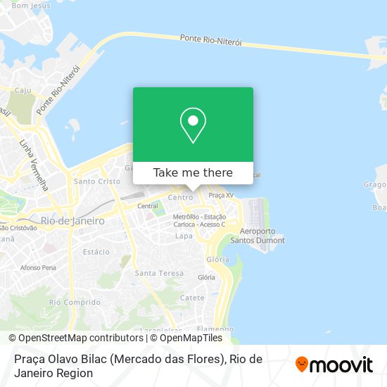 Praça Olavo Bilac (Mercado das Flores) map