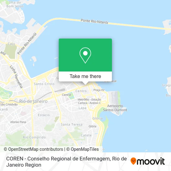 COREN - Conselho Regional de Enfermagem map