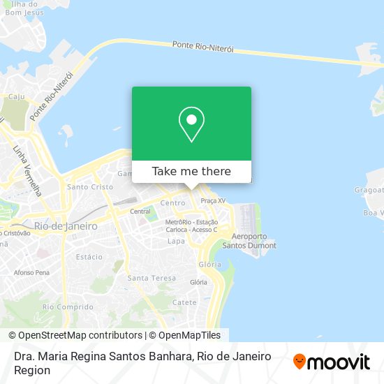 Dra. Maria Regina Santos Banhara map