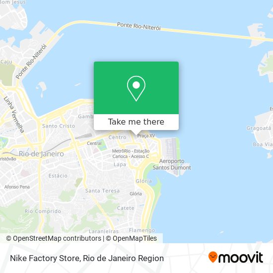 Nike Factory Store map